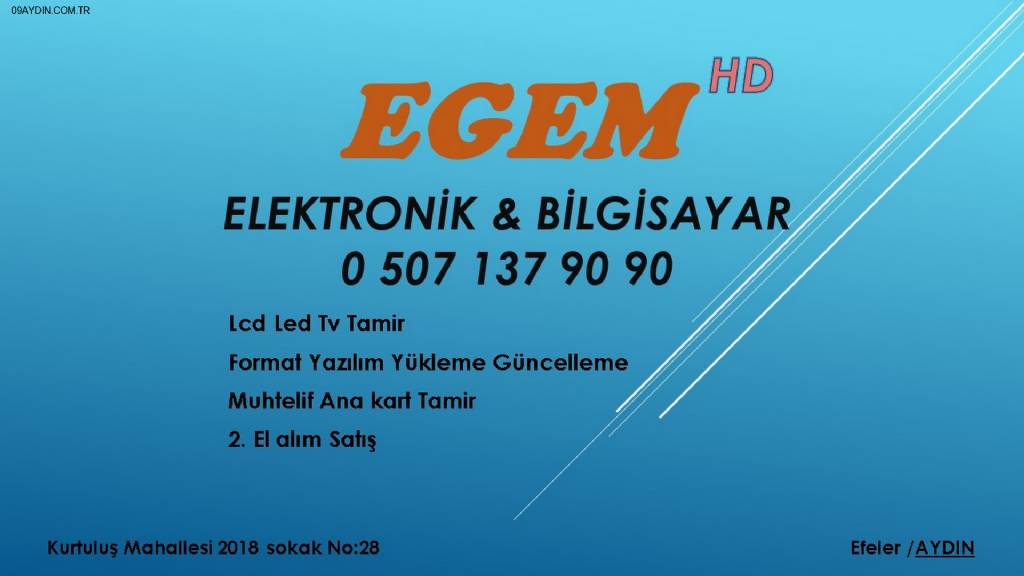 Aydın Bilgisayar ve Televizyon Tamiri - Servisi | Egem Elektronik Bilgisayar Fotoğrafları