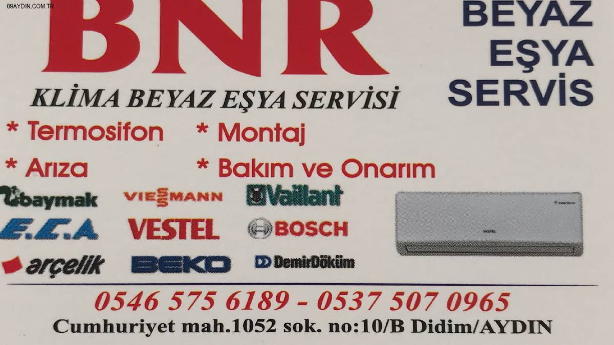 BNR KLİMA BEYAZ EŞYA TEKNİK SERVİSİ